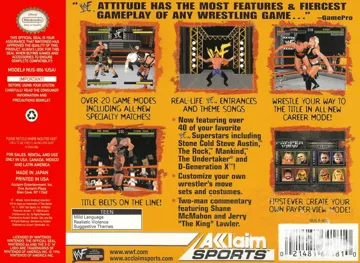 WWF Attitude (USA) box cover back